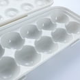 thumbnail image 3 of 2Pcs 12 Grids Refrigerator Shatterproof Egg Box Egg Storage Box Duck Egg Tray Box(Grey), 3 of 9