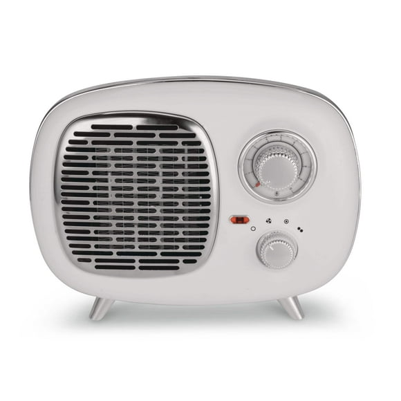For Living Vintage Desk Portable Space Heater w/2 Settings, 1500W – Certified Refurbished