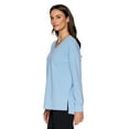 thumbnail image 4 of RBX Active Women's Ottoman Ribbed Lightweight V-Neck Sweatshirt, 4 of 5