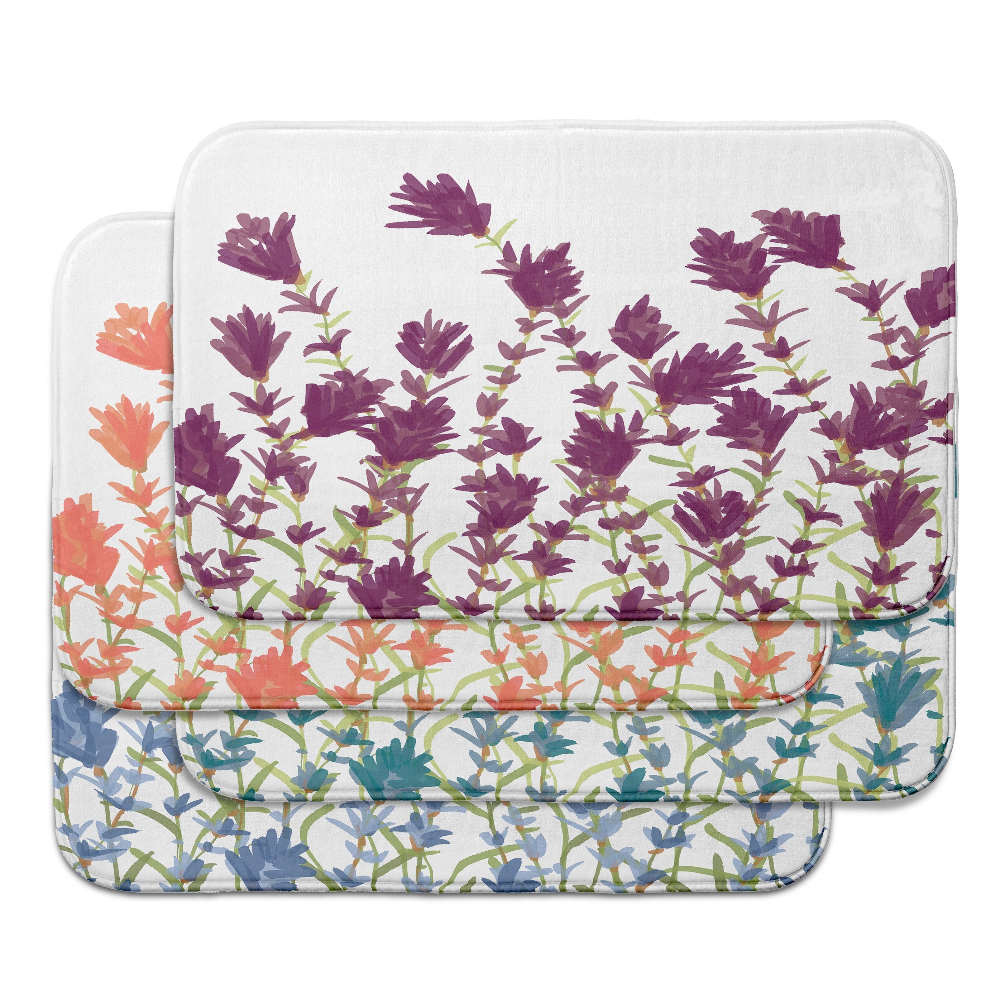 Simply Daisy 34" x 21" Plush Microfiber Purple Lavender Bath Mat