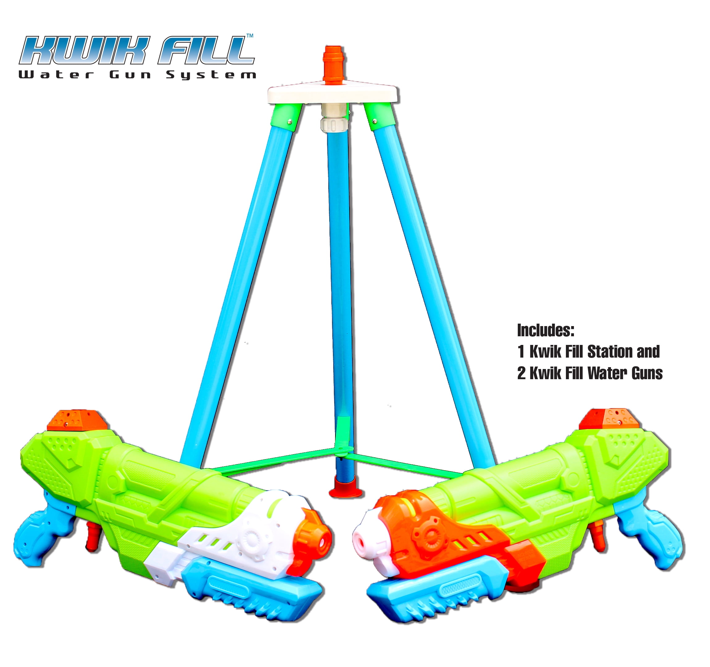 Kwik Fill Water Gun System with Fill Station and 2 Water Guns