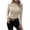 Khaki, variant on XMMSWDLA Women Crew Neck Knit Stretchable Elasticity Long Sleeve Sweater Jumper Gray Holiday Sweater Women