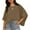 #1-Coffee, variant on Otvok Women Solid Crop Tops for Women Short Sleeve Crewneck Tops Oversized T-Shirts Casual Summer Tops