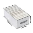 thumbnail image 3 of Bdday Under Bed Storage Foldable Clothing Storage Box Wardrobe Classification Container Household Clothing Bedroom Socks Pants Drawer Organizers Dorm Room Storage, 3 of 7