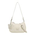 thumbnail image 1 of Bolso de hombro para mujer con diseño de mariposas, suave, para verano Blanco, 1 of 9