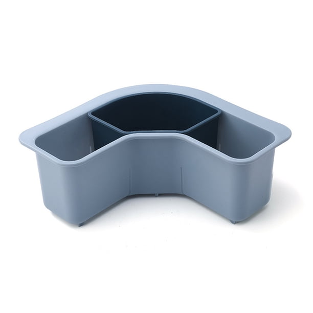 Yuarrent Soporte de esponja para fregadero, escurridor de doméstico, estante de sujeción de frutas, fregaderos, estante de esponjas, Organizadores de utensilios de cocina Azul