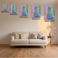 thumbnail image 6 of 1pc Color - infused Fluffy Cat Canvas Wall Art, framed Decor room hanging Wall Picture Decor for Home Gifts, living room, bathroom, bedroom, kitchen wall art decor canvas wall art, 6 of 6