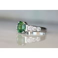 thumbnail image 3 of Tsavorite and Excellent Engagement ring, High end Jewellery Anniversary ring, Birthstone Garnet New Mothers Day Gift, 3 of 4