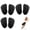 Black-3pcs, variant on Metatarsal Pads Women, Shoe Inserts for Women, Ball of Foot Cushions Relief and Comfort, One Size Fits Any
