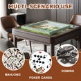 thumbnail image 4 of Mahjong Mat 31.5" x 31.5" Tropical forest wild mural jungle birds animal Non-Slip Noise Reduction American Mahjong Tiles Table Cover for Dominoes Poker Card Board Games Gift, 4 of 8