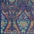 thumbnail image 7 of Nourison Global Vintage Moroccan Navy/Multicolor 2'4" x 8' Area Rug, (2x8), 7 of 7