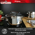 thumbnail image 6 of Magefesa Prisma 4.2 + 6.3 Quart Stainless Steel Stovetop Pressure Cooker Set, 6 of 8