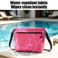 thumbnail image 6 of UNLLLL Waterproof Zipper Storage Crossbody Bag, Portable PVC Beach Toiletry Organizer, Travel Dry Shoulder Bag, for Swimming Diving Outdoor Adventure Use (Red), 6 of 7
