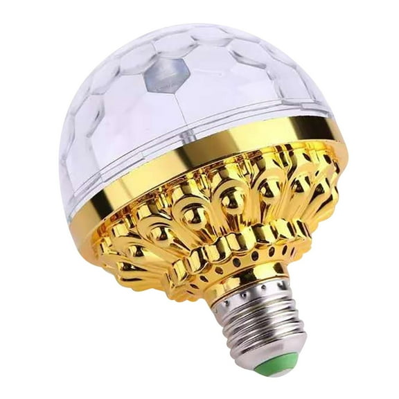 Anuirheih LED Colorful Ball Light for Party, Golden Little Ball Stage Light 6 Beads Colorful Home RGB Flash KTV Ball