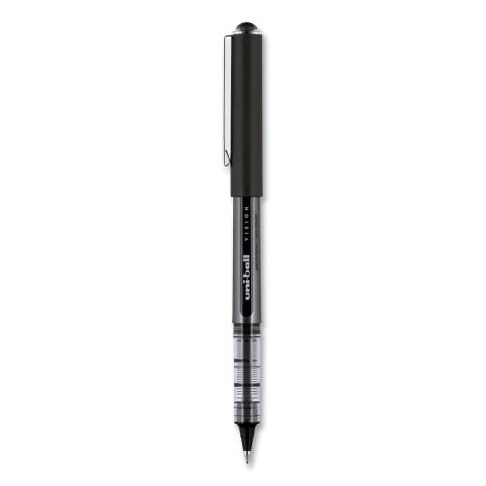 Vision Roller Ball Pen, Stick, Bold 1 Mm, Black Ink, Black Barrel, Dozen | Bundle of 5 Dozen