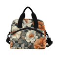 thumbnail image 6 of FORMRS Reusable Lunch Bag for Work School Leakproof Insulated Cooler with Adjustable Shoulder Strap, Gray Floral Pattern, 6 of 6