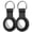 Black, variant on 2 Pack For Apple AirTag Holder and Keyring, AirTag Keychain Holder, Silicone Apple AirTag Case for Kids Elderly Backpack Key Pet Dog Collar,Black