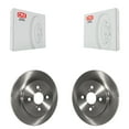 thumbnail image 1 of CMX Rear Disc Brake Rotors Pair for Car 2012-2018 Toyota Yaris K8-100930, 1 of 8