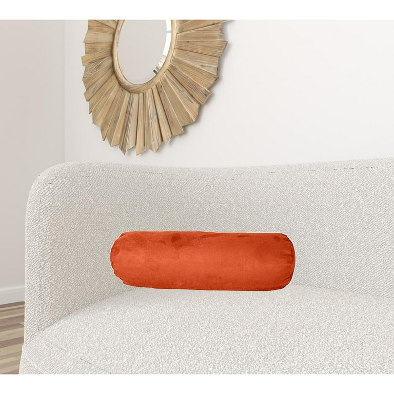 Orange bolster pillow hotsell