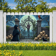 thumbnail image 3 of Grim Reaper Halloween Banner Spooky Hand Full Moon for Haunted House Halloween Party Scary Decoration, 3 of 9