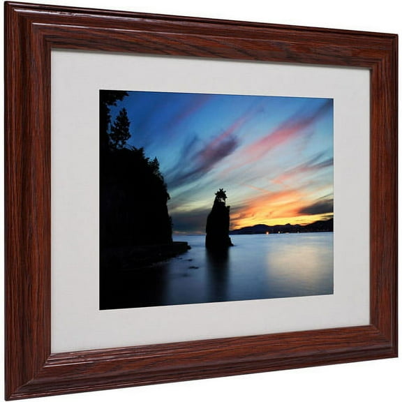 Trademark Fine Art "Siwash Rock" Matted Framed Art by Pierre Leclerc