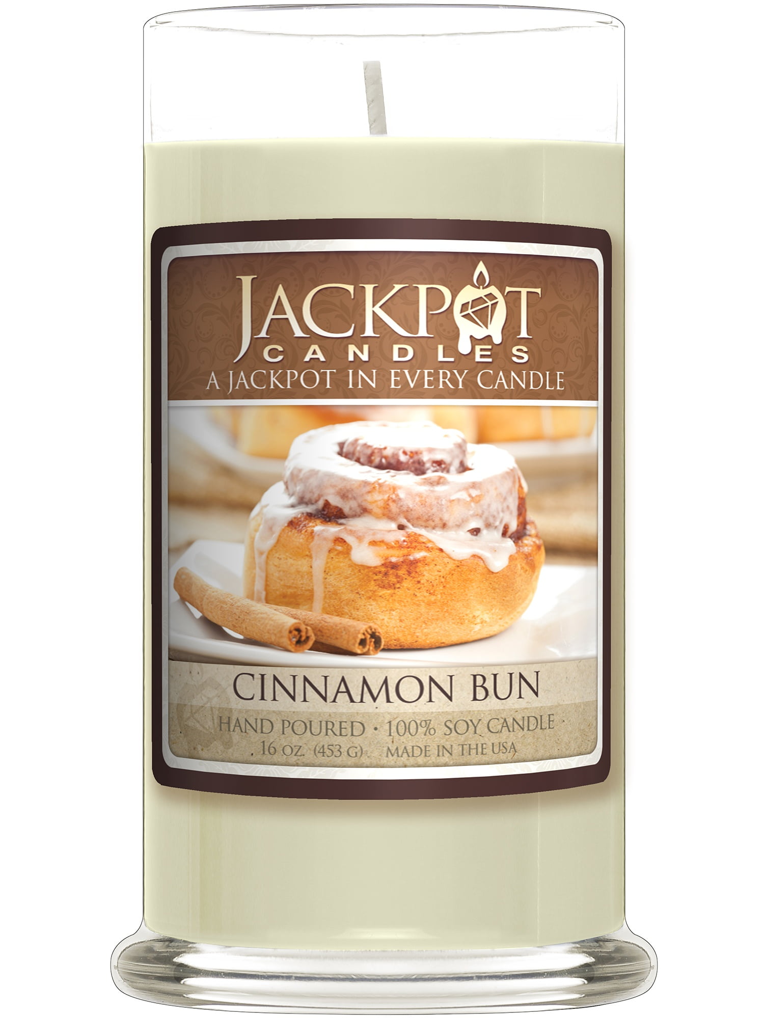 Cinnamon Bun Candle with Ring Inside (Surprise Jewelry Valued at 15 to