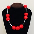 thumbnail image 4 of Resin Bead Necklace Portable Peach Collarbone Chain for Women Fashion Jewelry Colorful Sturdy Accessories, 4 of 9