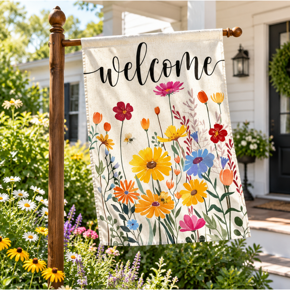 70cm×100cm House Flag – Summer Garden Decorative Outdoor Flag for Front Yard, Patio, Lawn & Porch Display