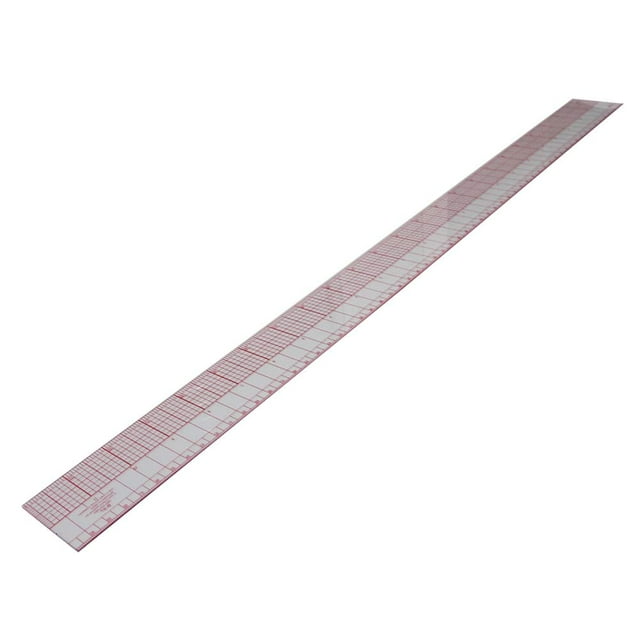 HUGFEGWE Règle Transparente Biseautée, Règle Claire 60cm / 23.6 Pouces, Règle Métrique, Règle Transparente Graphique, Outil de Mesure en Plastique pour Design de Vêtements 1Pcs CJB91-22906