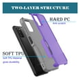 thumbnail image 4 of for Samsung Galaxy A03S Case 2 in 1 Case with Tempered Glass Screen Protector Rugged Drop Resistant TPU Durable Full Body Protection Grade Detachable Case Black, 4 of 6