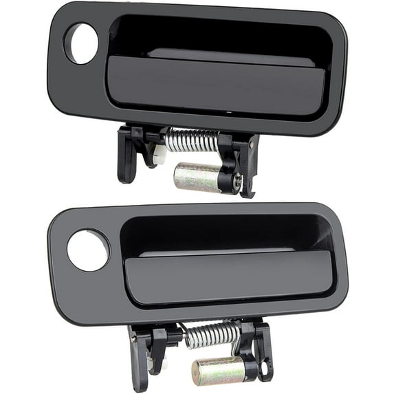 CCIYU Door Handles Exterior Front Driver Side Replacement fit for 1997-2001 for Toyota Camry 69220-AA010 Black(2pcs)