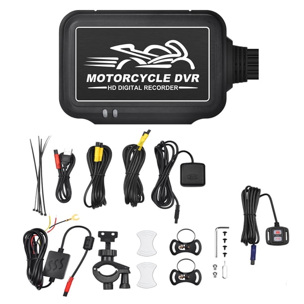 Kenally Cámara de motocicleta con carcasa ABS desmontable WiFi 1080P Sensor de estacionamiento impermeable tarjeta de memoria lente de Metal Accesorios para motos