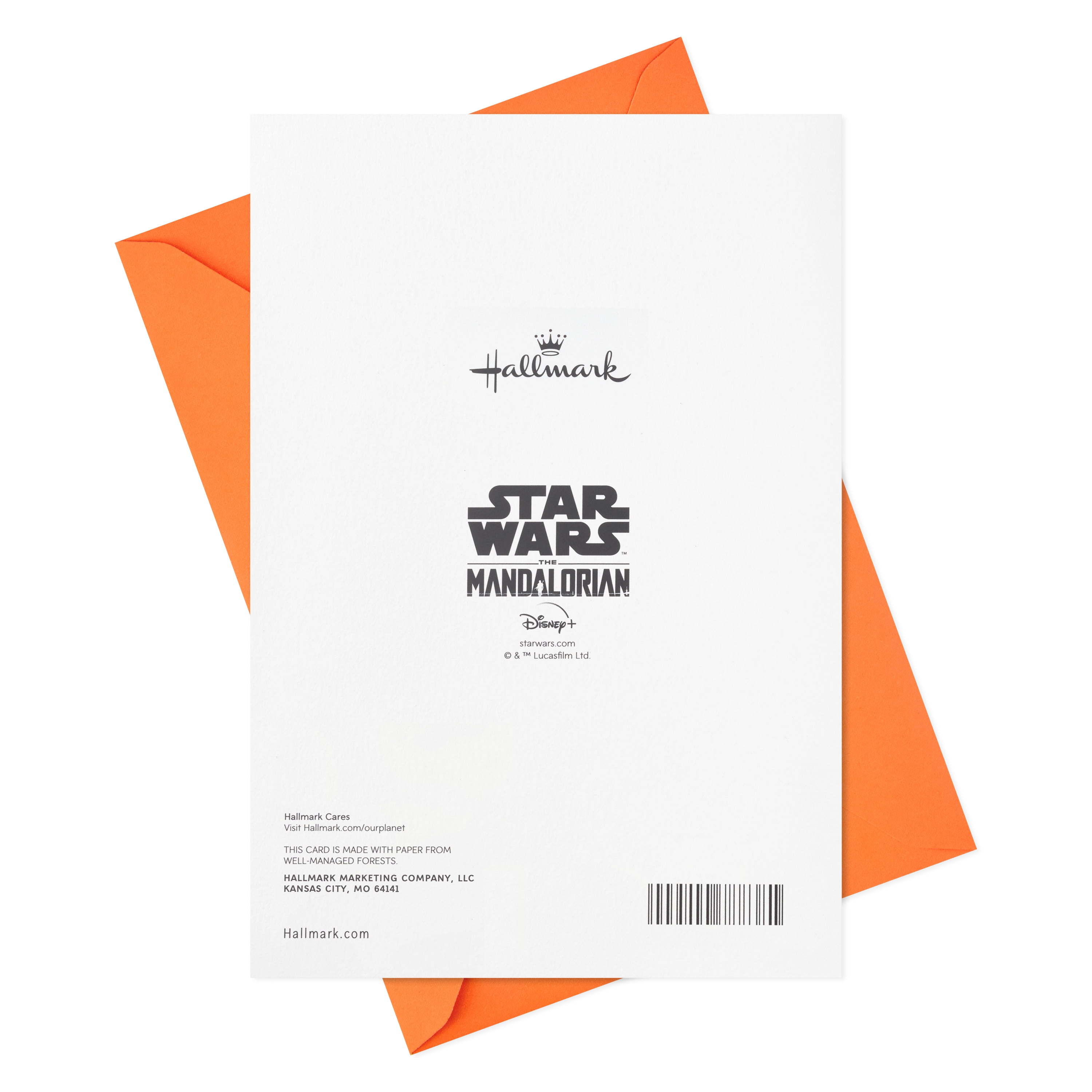 Hallmark Star Wars: the Mandalorian Grogu Birthday Greeting Card with Stickers (Cute and Loved)