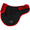 Black/Red, variant on Challenger Horse Contoured Fleece Lined Quilted English Saddle Pad 72112