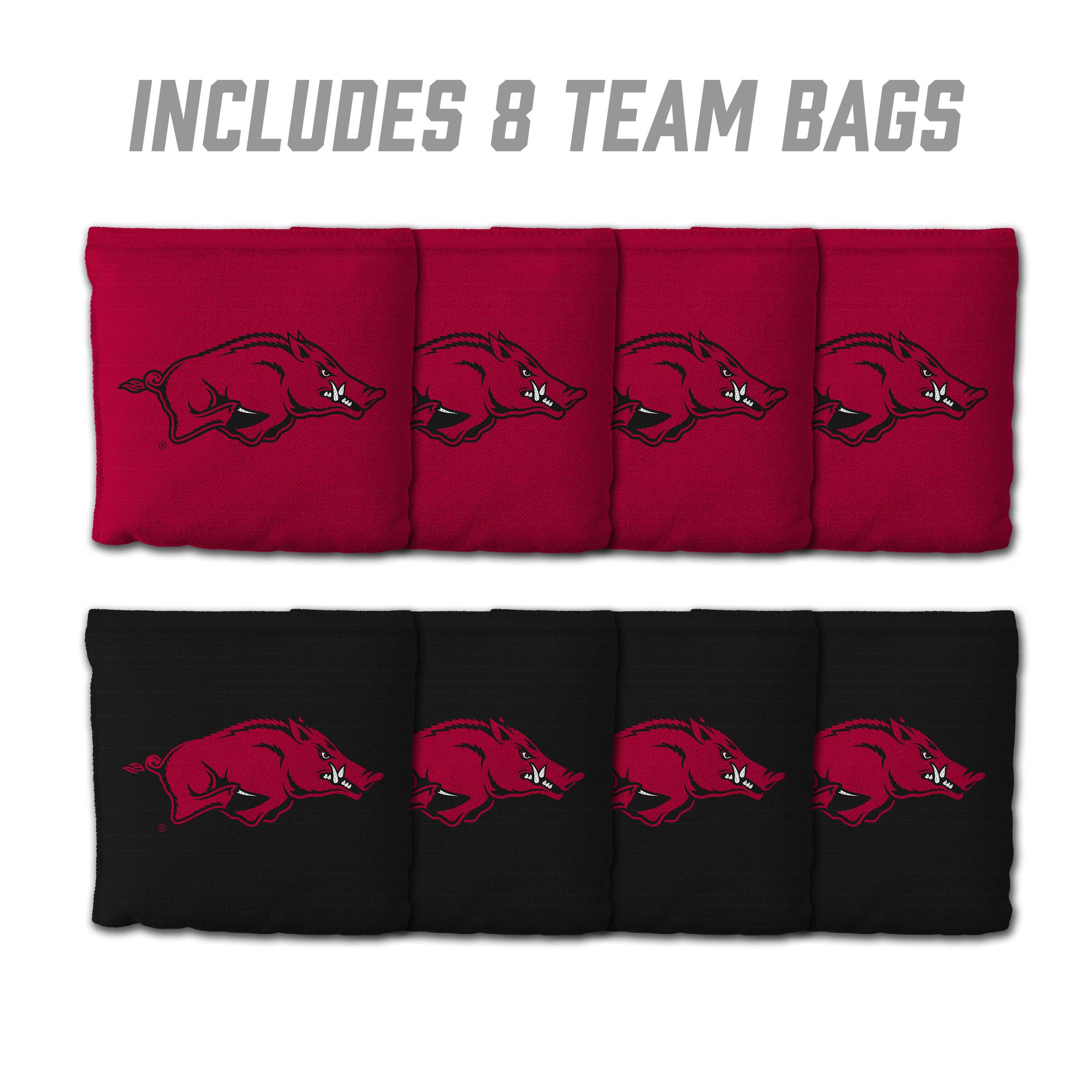 Arkansas Razorbacks 8pk Licensed Cornhole Bags