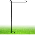 thumbnail image 1 of ESTTOP Soporte para bandera de jardín, poste engrosado, resistente, recto, de metal de primera calidad, soporte para bandera de jardín, resistente a la intemperie, bandera de jardín de temporada, band, 1 of 3