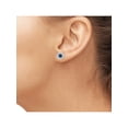 thumbnail image 5 of JewelersClub 1/3 Carat T.W. Blue And White Diamond Sterling Silver 3 Piece Flower Jewelry Set, 5 of 7