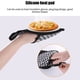 thumbnail image 5 of Juego de guantes de horno de silicona y almohadillas resistentes al calor | Guantes de horno grises antideslizantes 30x19cm | Forro duradero de algodón sarga | Aislamiento de cocina seguro para, 5 of 6