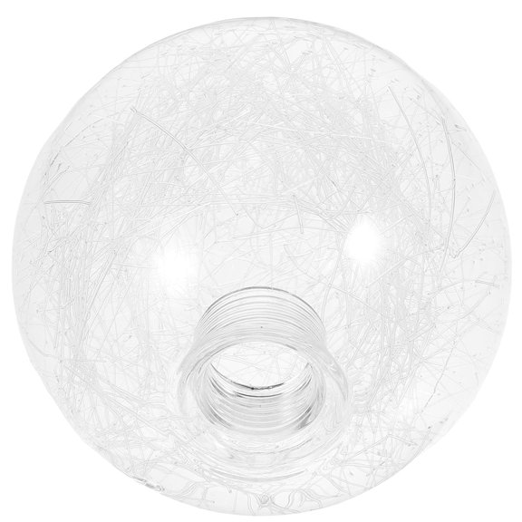 HEMOTON Clear Glass Lampshade Replacement, Transparent Light Bulb Cover for Home and Office Lighting