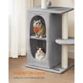 thumbnail image 2 of Torre de felpa pequeña con postes para rascar Cat Tree Feandrea, 2 of 5