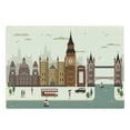 thumbnail image 1 of London Cutting Board, Travel Scenery Famous City England Big Ben Telephone Booth Westminster, Decorative Tempered Glass Cutting and Serving Board, Large Size, Multicolor, by Ambesonne, 1 of 1