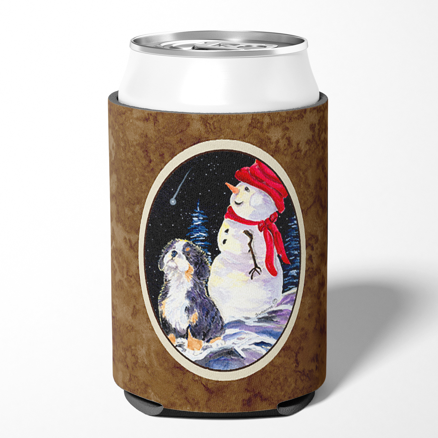 Bernese Mountain Dog Can or Bottle Beverage Insulator Hugger