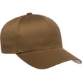thumbnail image 5 of Flexfit Men's Athletic Baseball Fitted Cap, Coyote Brown, S/M, 5 of 5