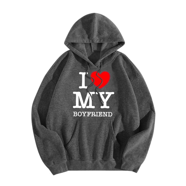 WEAIXIMIUNG Sweat à Demi-Zip pour Femmes Sans Capuche Saint-Valentin Adulte Manches Longues Imprimé Graphique Sweat à Capuche Pull Chandails en Molleton à Cordon