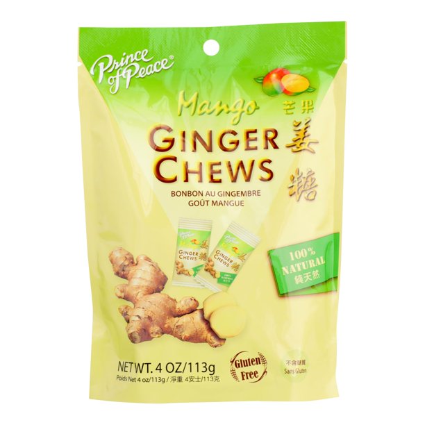 Prince Of Peace Chews Ginger Mango 1 Each 4 Oz