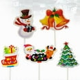 thumbnail image 4 of Gymnture Christmas Cupcake Toppers Picks Santa Claus Tree Snowman Bell 5pcs, 4 of 10