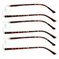 thumbnail image 3 of 3 Pairs Super Lightweight Slim Sleek Rectangular Reading Glasses - Spring Hinge Modern Reader +1.50, 3 of 3
