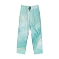 thumbnail image 4 of Easygdp Blue Marble Men's Pajama Pant, Sleep Elastic Waistband Lounge Pants - Small, 4 of 9