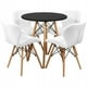 thumbnail image 4 of Set de 4 Sillas Tipo Eames Pido Todo Tapizada Acolchonada Comedor Moderno Blanco 6.49 pulg, 4 of 8