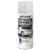 Clear, Rust-Oleum Automotive Vinyl Wrap Peelable Coating Gloss Spray Paint-363547, 11 oz, 6 Pack